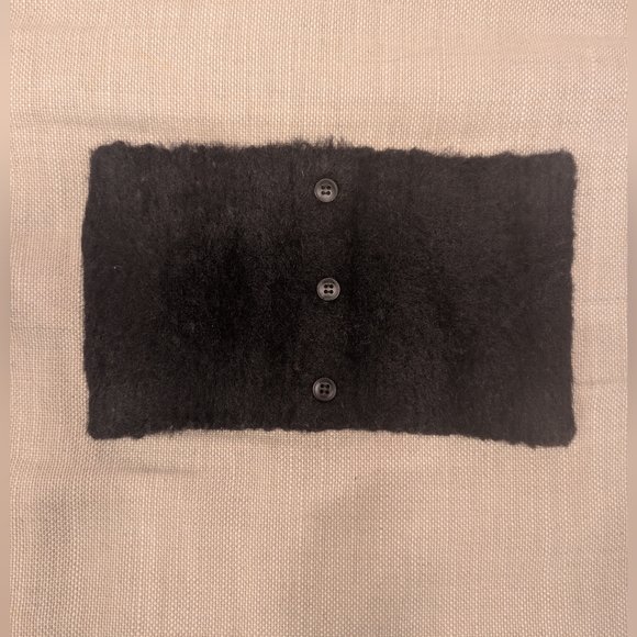 Jacquemus le bandeau Neve Black Fuzzy Tube Crop Top - Picture 5 of 5